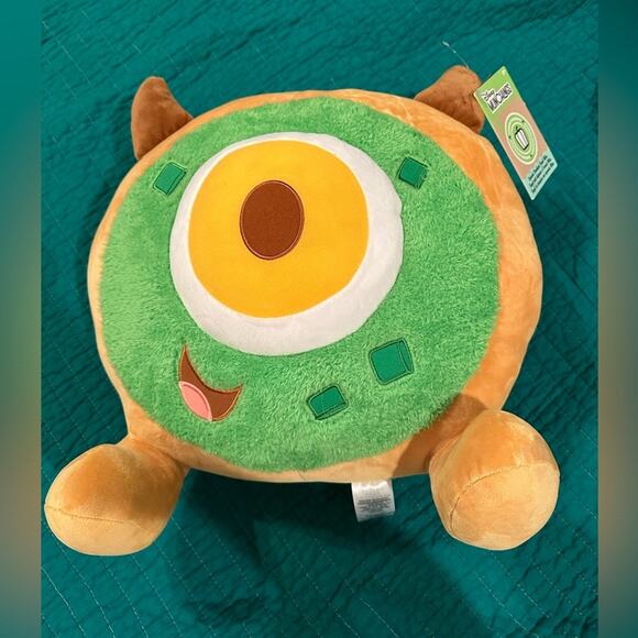 NWT Disney Parks Munchlings Avocado Breakfast Bagel Mike Monster’s Inc Plush - Picture 1 of 4